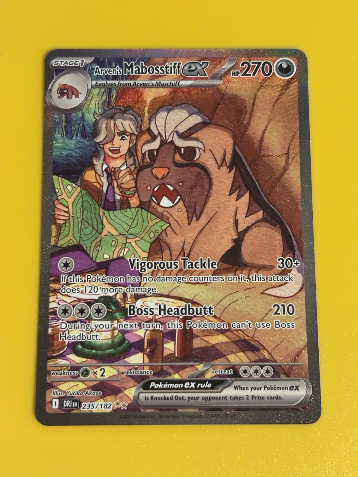 Arven's Mabosstiff ex - DRI 235/182 - Destined Rivals - English Pokemon TCG