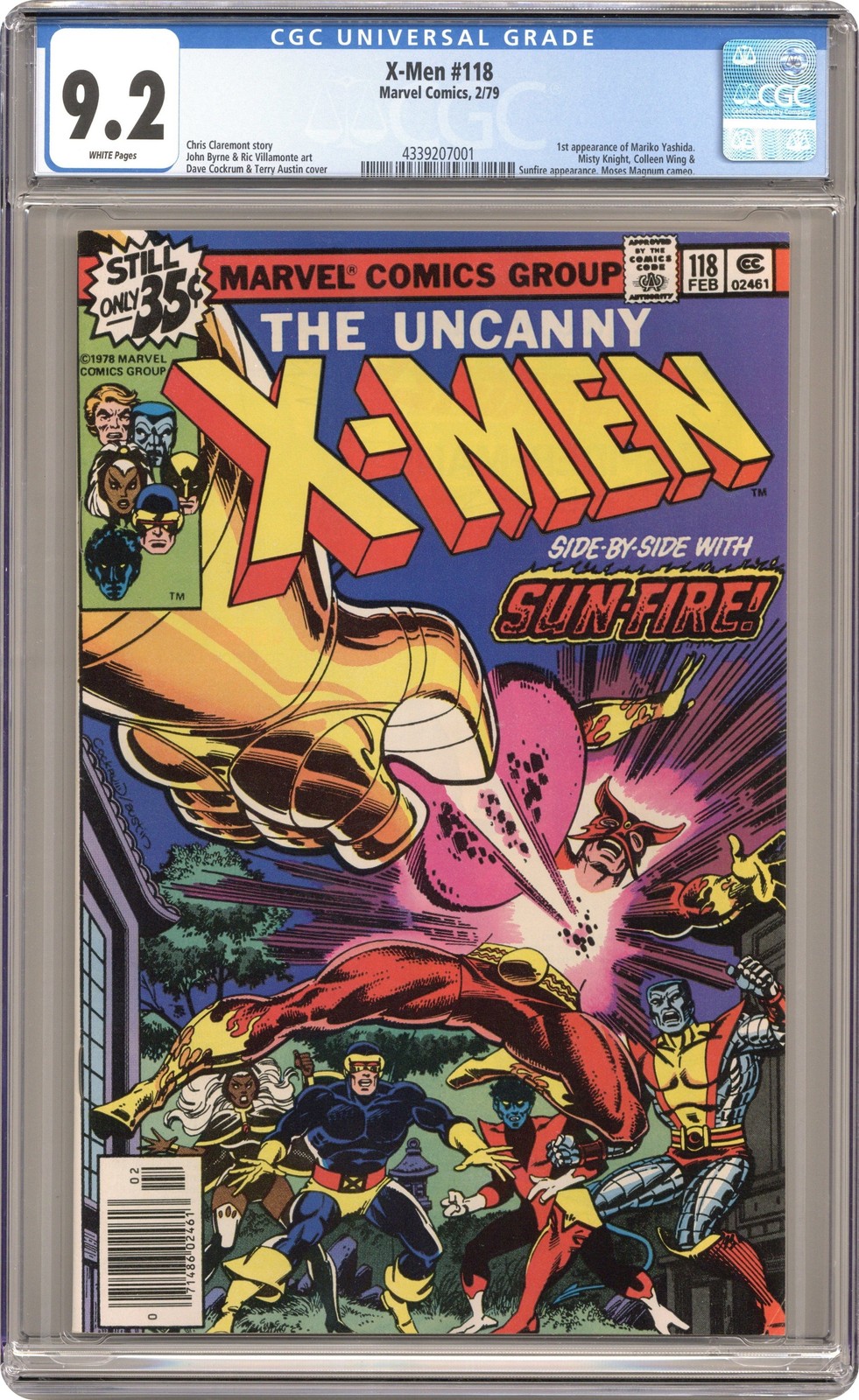 Uncanny X-Men #118 CGC 9.2 1979 4339207001