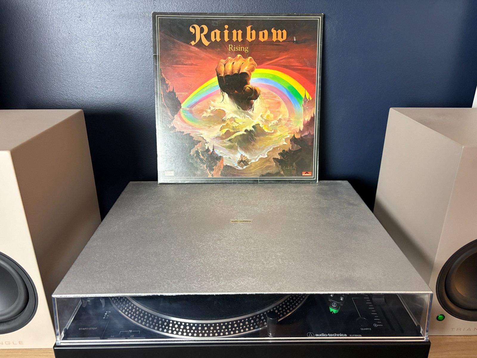 Rainbow Rising (UK 1976 A2/B3) Oyster Vinyl LP VG/VG