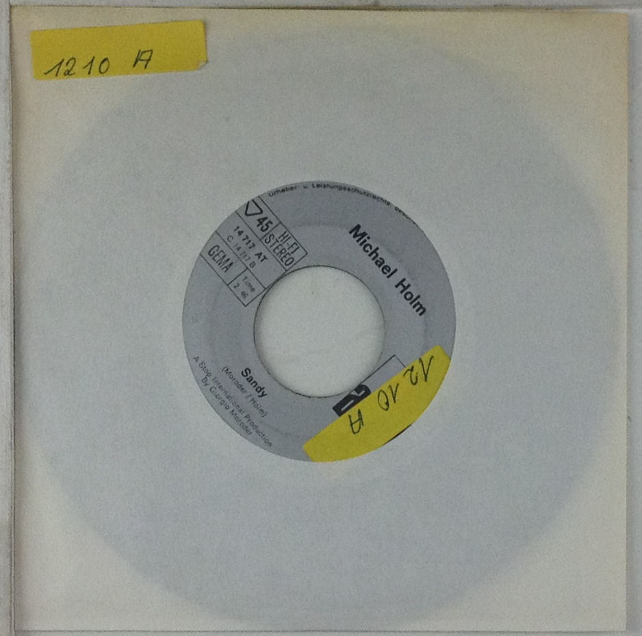7" Singolo - Michael Holm - Come Il Sole (Shalala Oh Oh) - S601