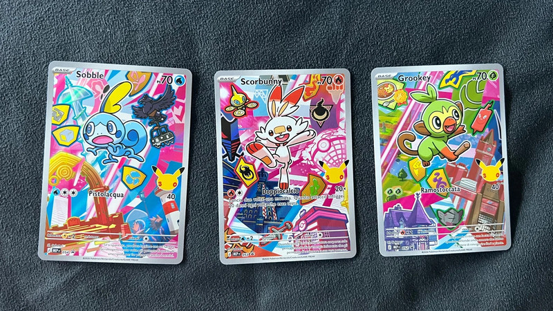 Trio Starter Grookey Scorbunny Sooble Serie 2 Primi compagni avventura Ita