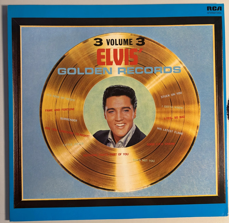 Elvis Presley    Elvis' Golden Records Vol. 3  Elvis  Great Hits    Vinyl LP  RCA International