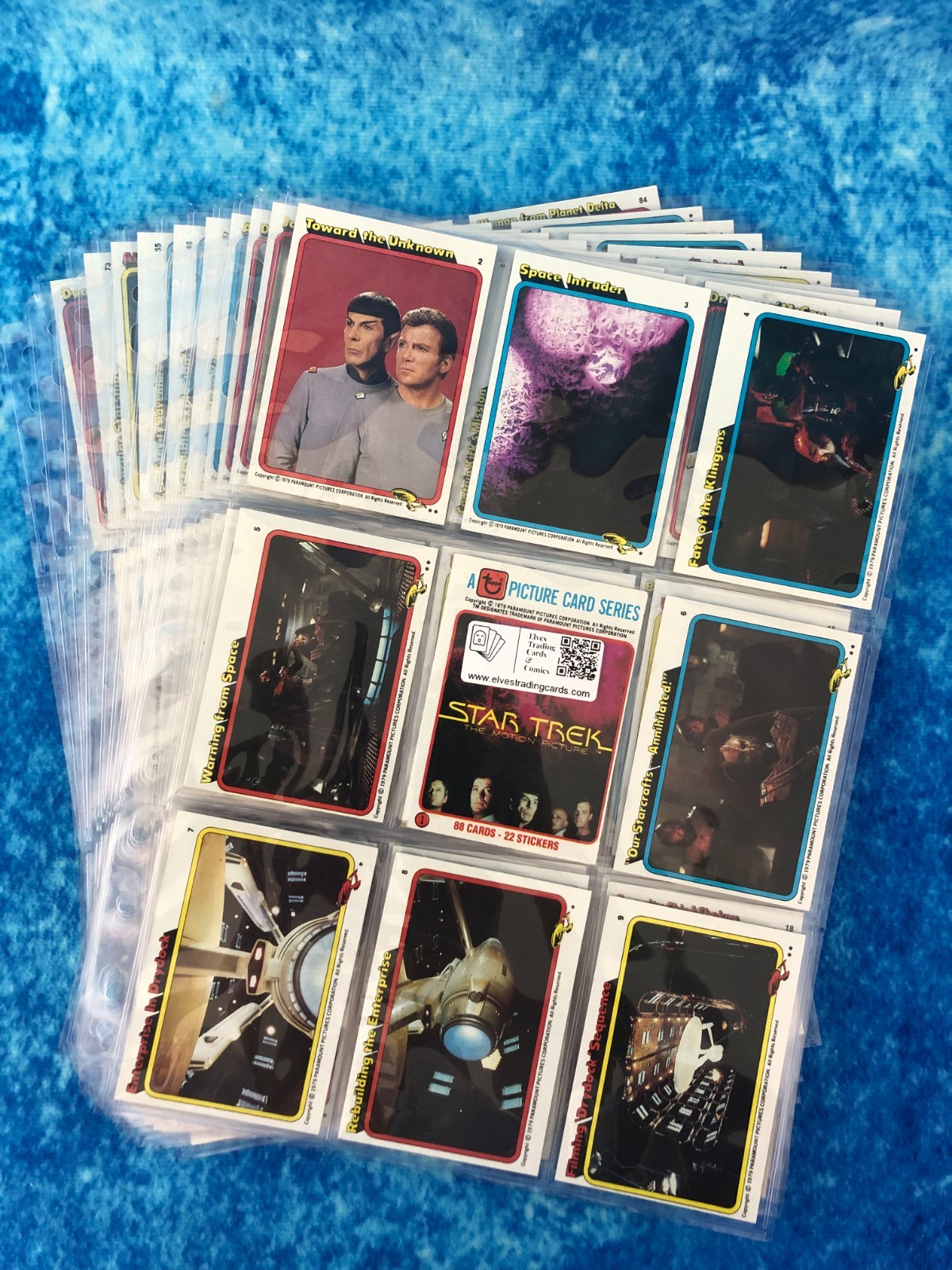Star Trek: The Motion Picture complete trading card base set by Topps 1979