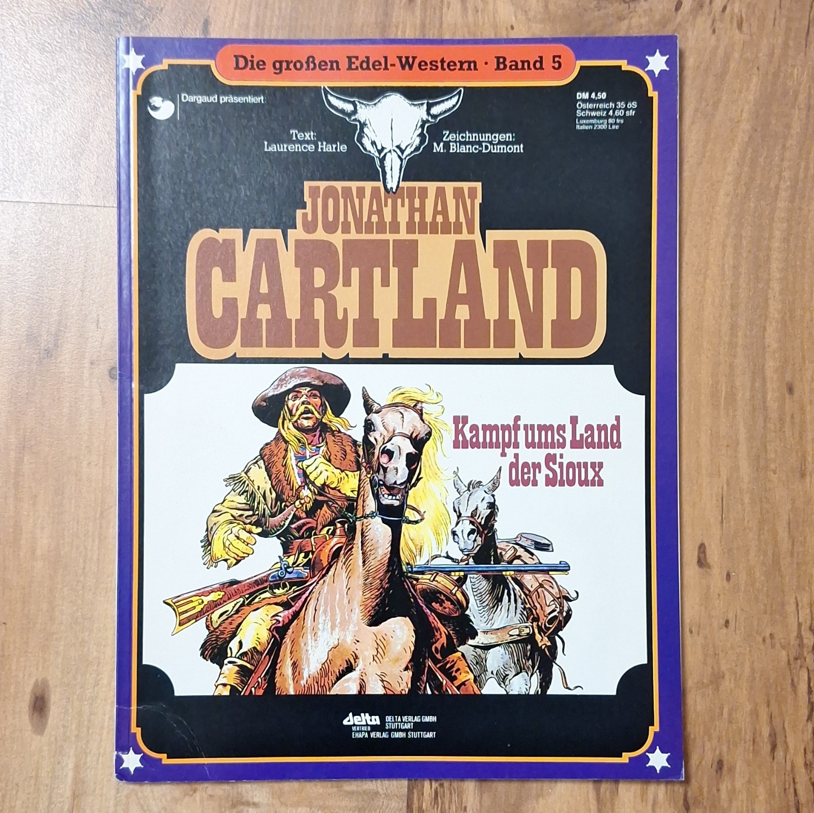 Delta Editore Jonathan Cartland Lotta per la Terra dei Sioux Volume 5