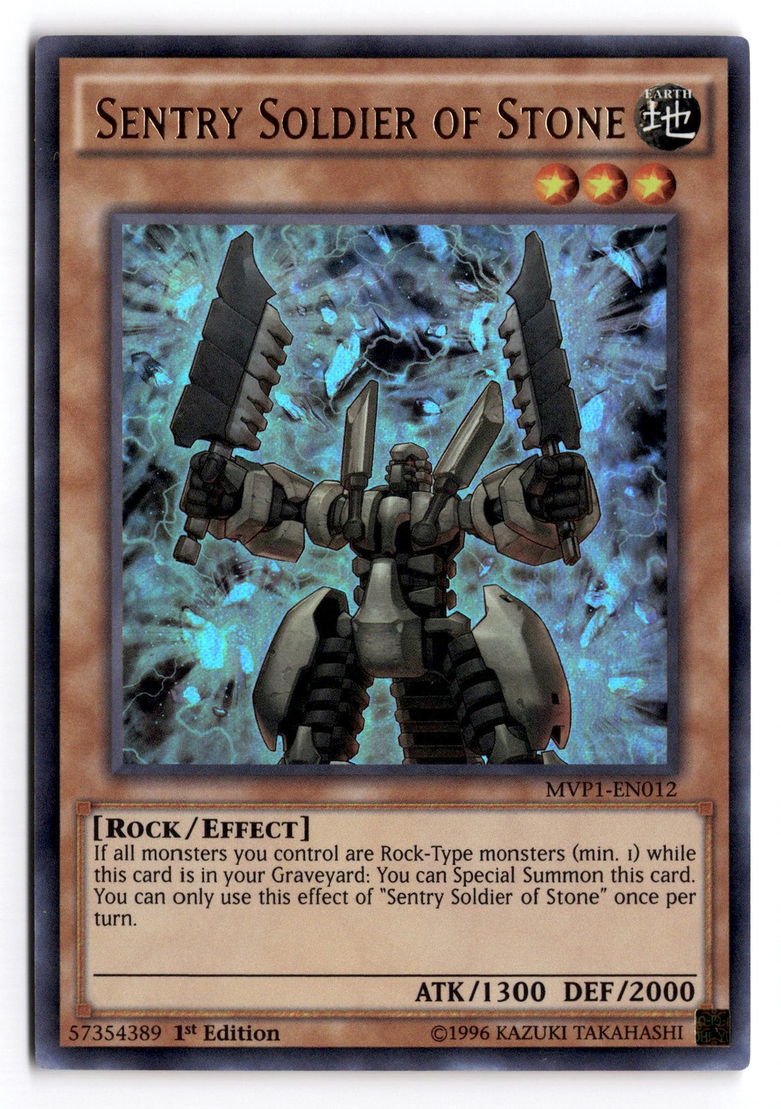 Sentry Soldier of Stone MVP1-EN012 1st Ed The Dark Side of Dimensions NM