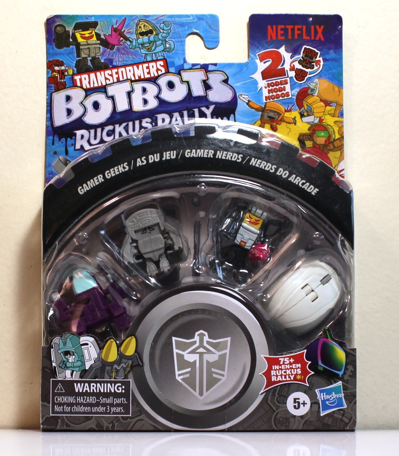 Transformers BOTBOTS Ruckus Rally (S6) - Gamer Geeks Five-Pack - Sealed (2021)