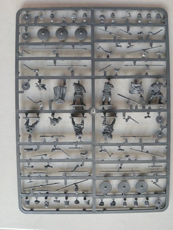 x6 Guerriers saxons lourds - Âges sombres - figurines miniatures Saga ou Pillage paiens