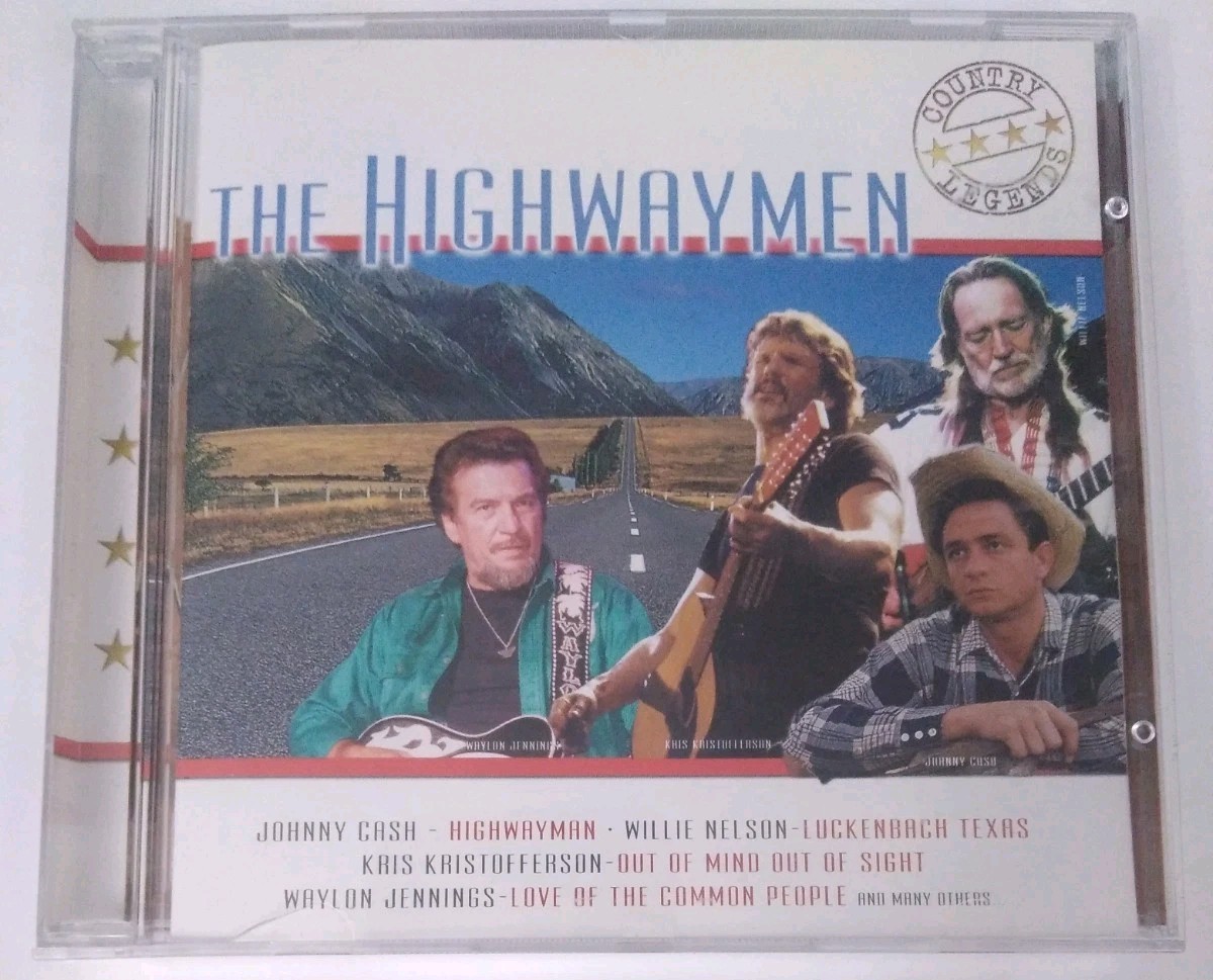 The Highwaymen CD Johnny Cash Willie Nelson Waylon Jennings Kris Kristofferson