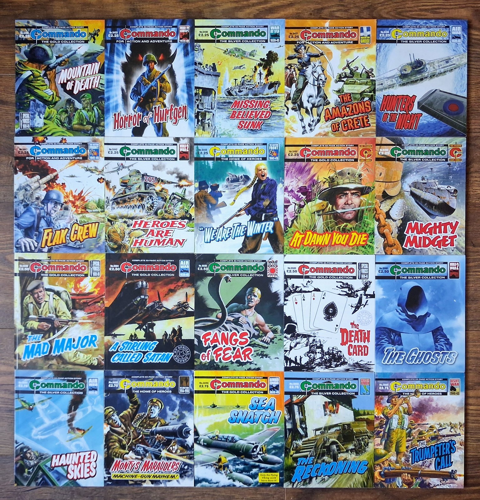 Commando Comics Job Lot Bundle x 20 (74G)