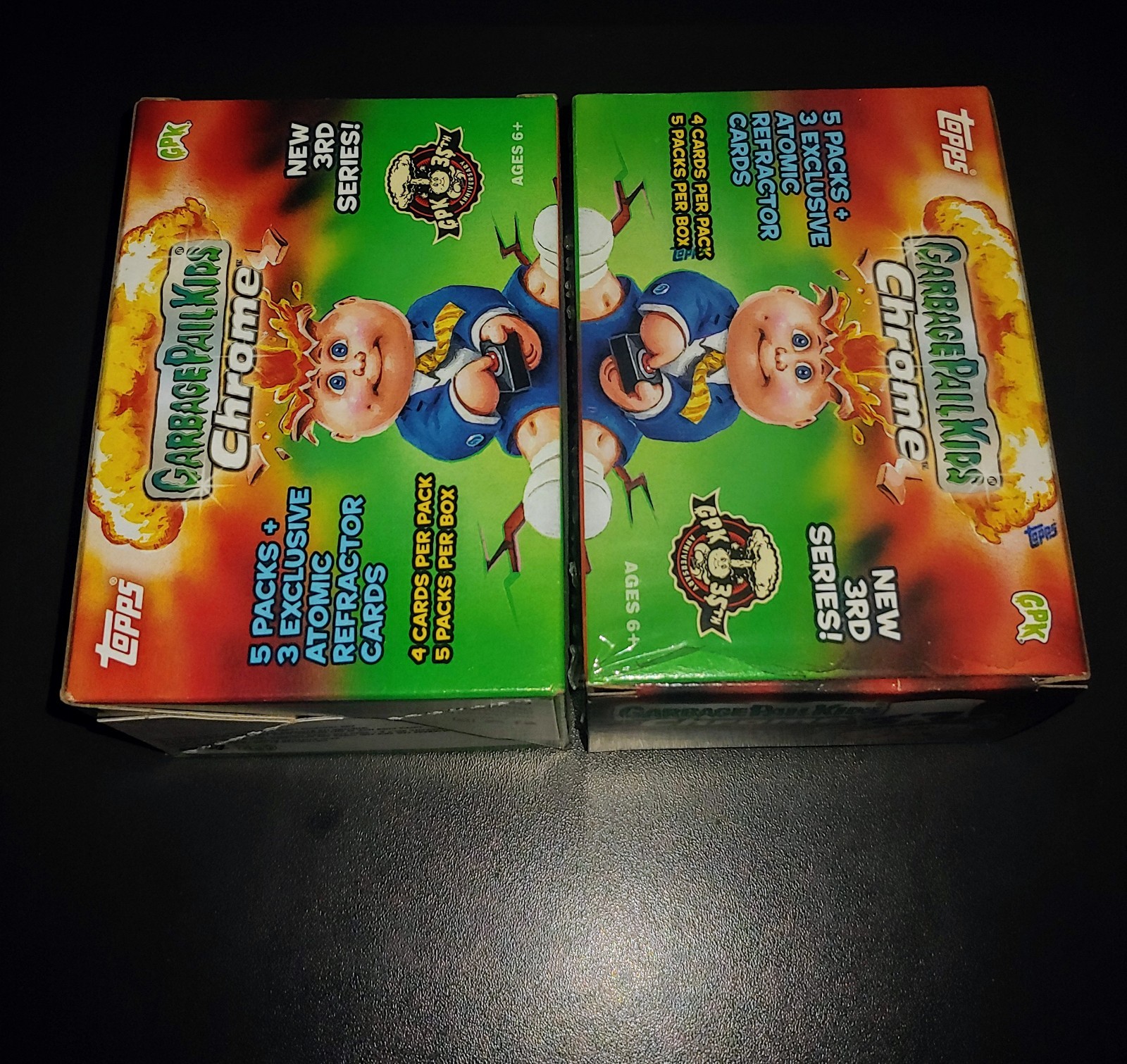 Garbage Pail Kids 2020 Chrome Series 3 Empty Blaster Boxes x2 + Pack Wrapper GPK
