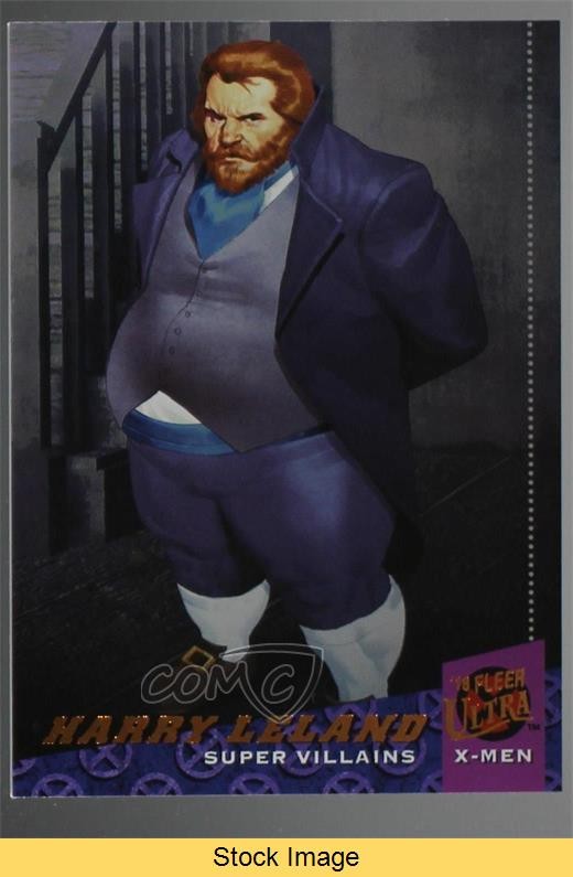 2018 Fleer Ultra Marvel X-Men Villains Rainbow Foil Harry Leland #150 READ 0wz4