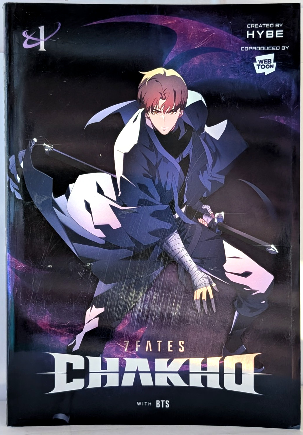 7 Fates Chakho con manga BTS Vol 1, 1a edizione 2023, Hybe, Ize Press, mini poster!