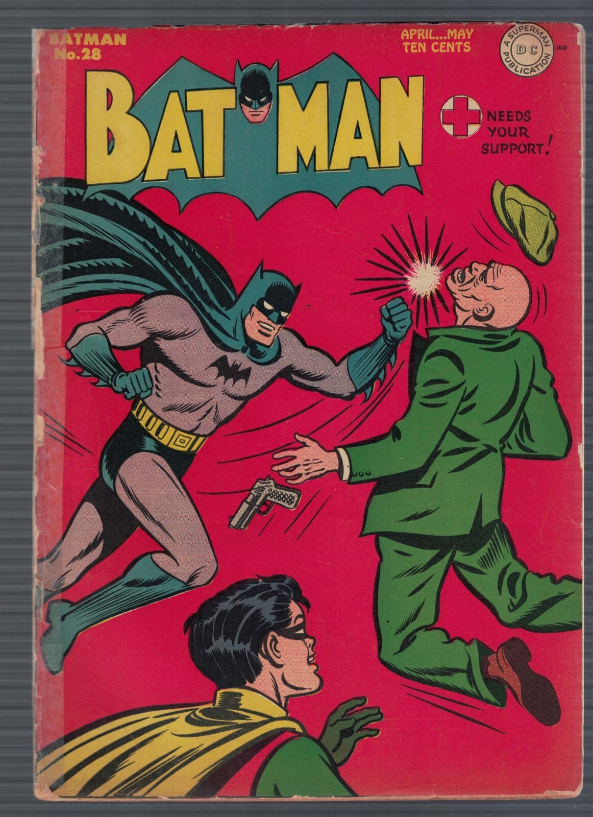 BATMAN DC COMICS  28 1945 VG-3.5  joker  story  justice league