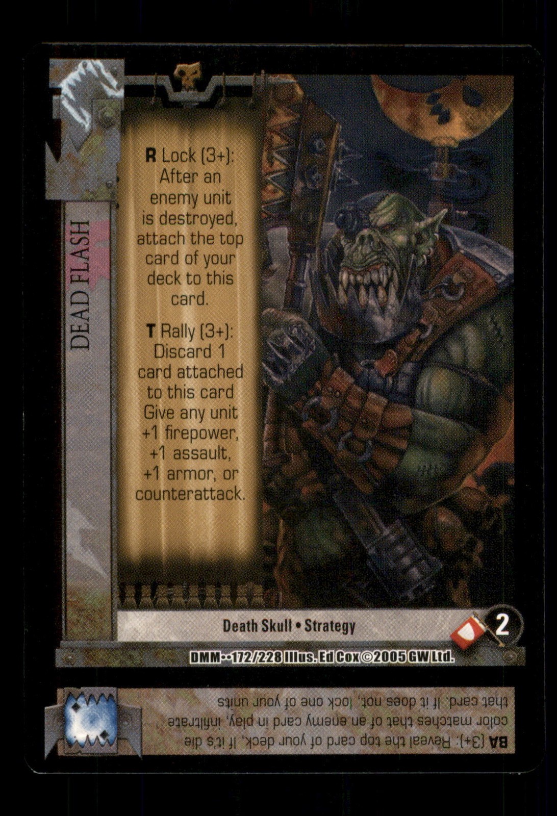 Dead Flash Orks Dark Millennium WarHammer CCG