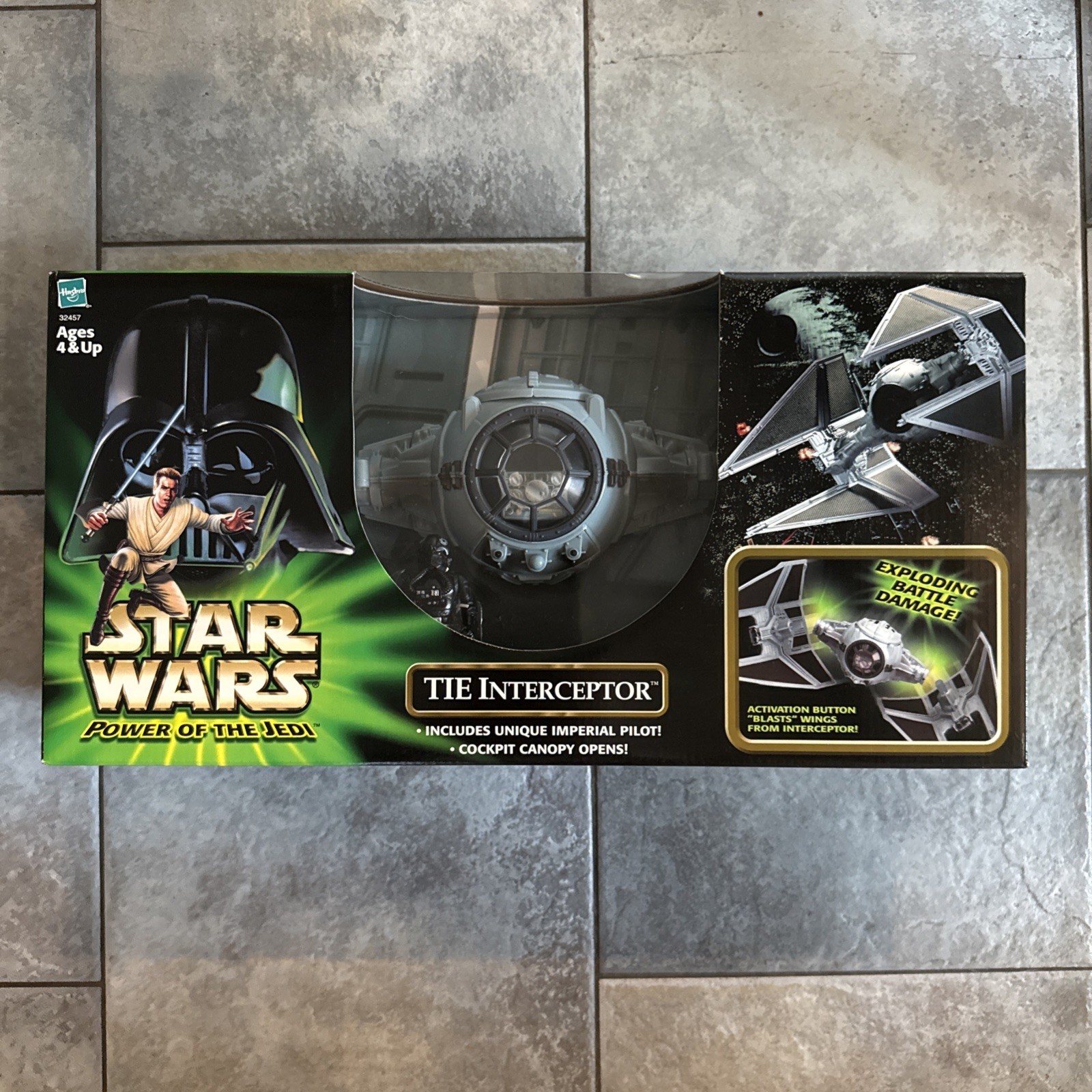 Hasbro Star Wars Modellino Power of the Jedi Tie Interceptor 2001
