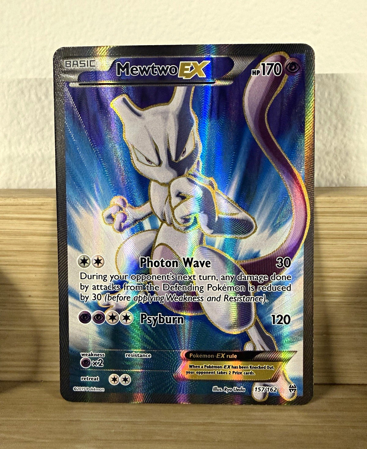 Pokémon TCG Mewtwo ex 157/162 Breakthrough Ultra Rare Full Art Holo Eng 170HP