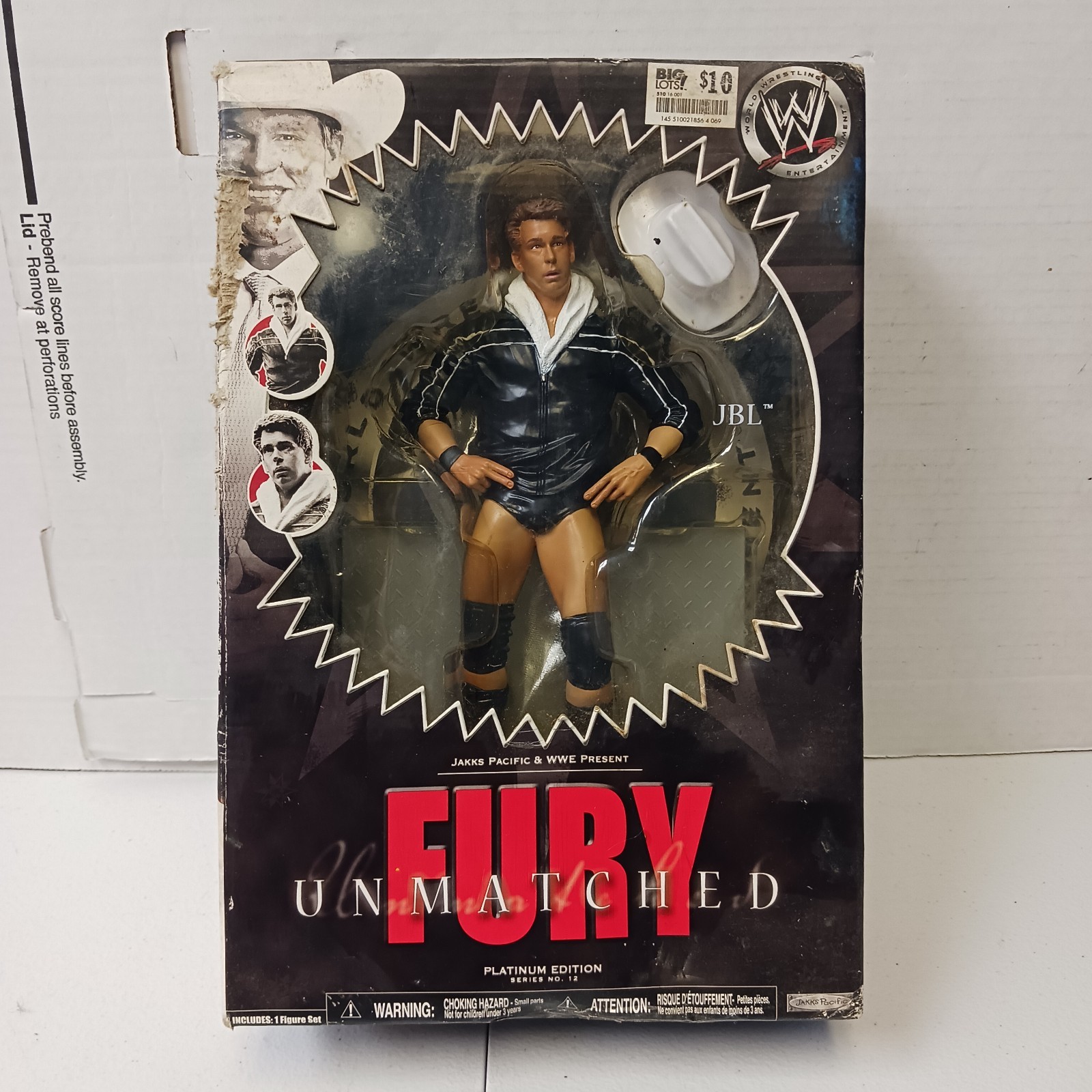 Modellino JAKKS Pacific WWE Unmatched Fury JBL Wrestling in scatola