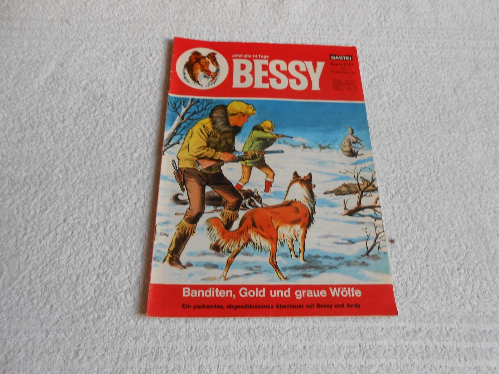 BESSY BASTEI BAND 17, banditi, lupi oro e grigi, copertina di Klaus Dill