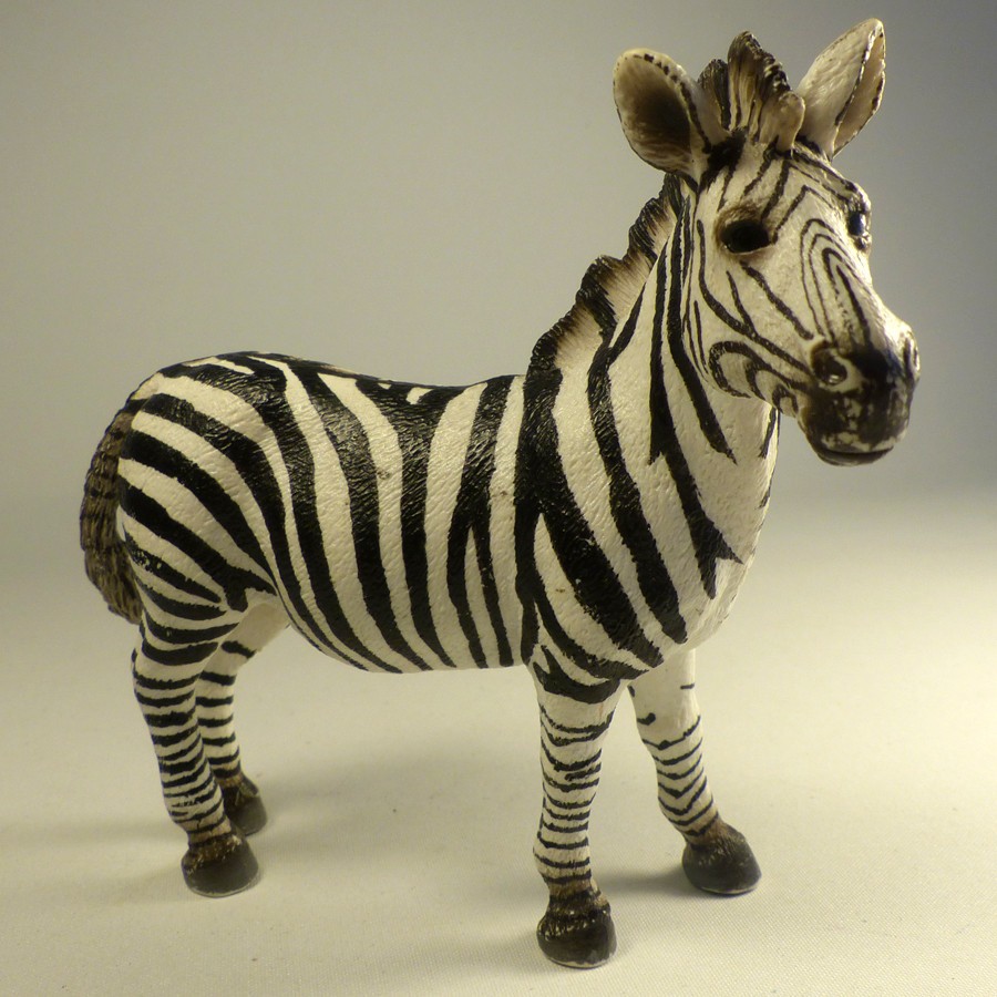 SCHLEICH Wild Life ZEBRA Figura lunga 4 pollici (2008) D-73527