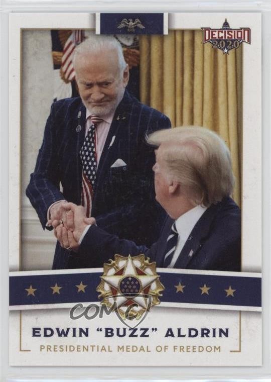 2020 Decisione Medaglia Presidenziale della Libertà Buzz Aldrin Donald Trump #PMOFBC 3hd