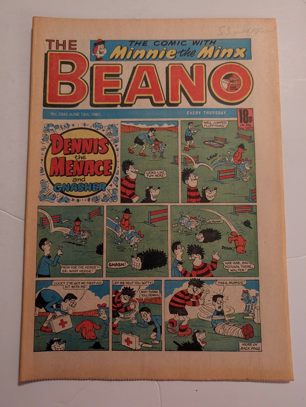 Beano Comic No 2343 June 13th 1987.