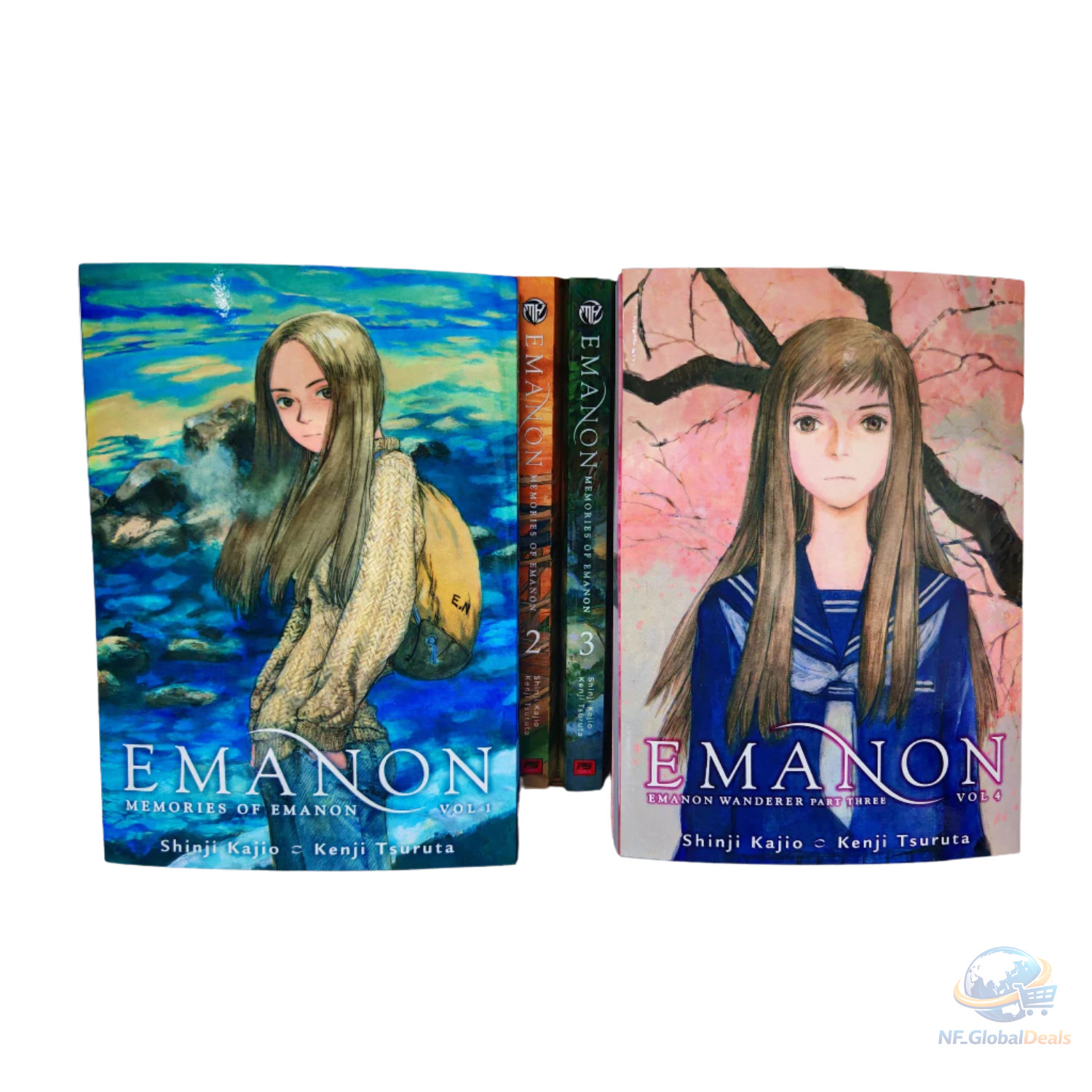 Emanon Memories of Emanon Vol.1-4 Set Completo Manga Versione Inglese di Shinji Kajio