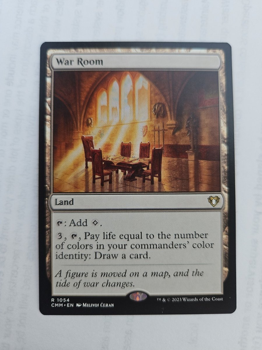 Magic The Gathering War Room Commander Masters regolare inglese raro #1054