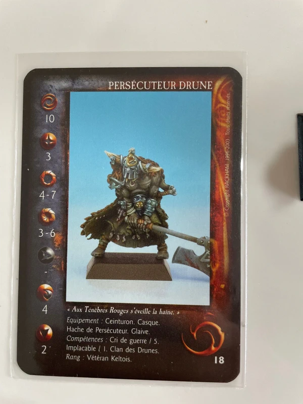 Confrontation Rackham - Drunes : Unité de 4 Présécuteurs Drunes (Métal + Carte)