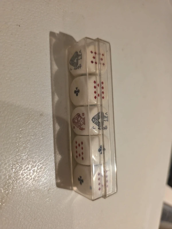 Vintage dobbel pokerspel