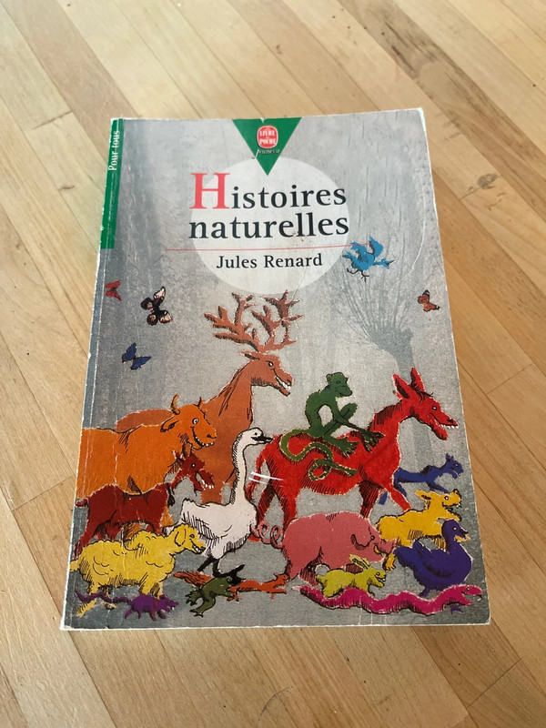 Livre histoires naturelles Jules renard