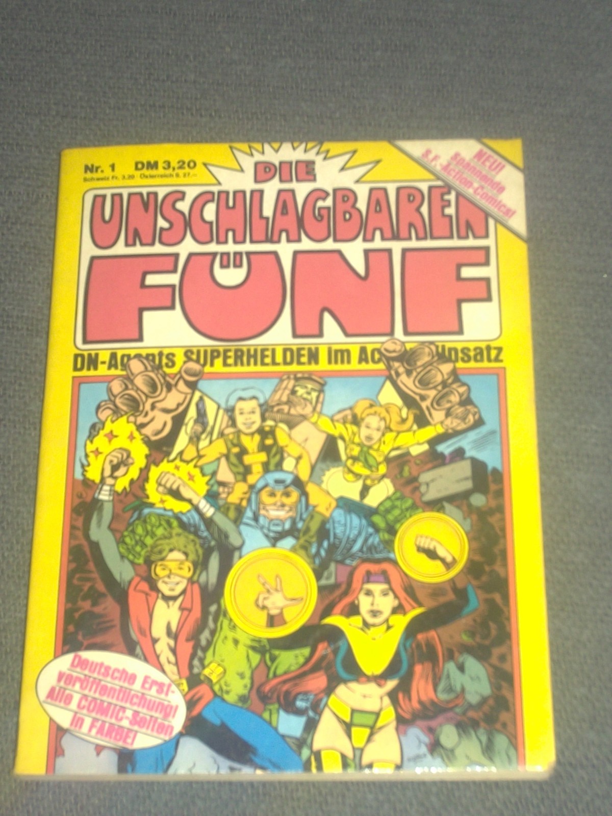 LE IMBATTIBILI CINQUE FUMETTI TASCABILI VOLUME N.1