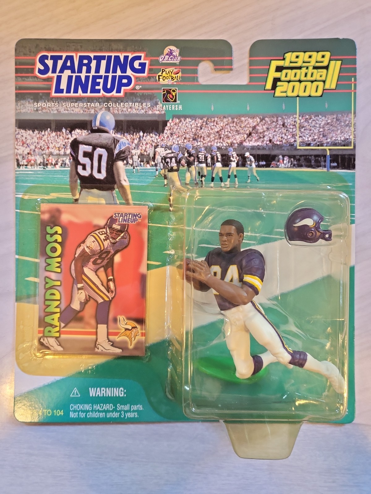 1999 RANDY MOSS Minnesota Vikings #84 Rookie Starting Lineup - Box Within Box