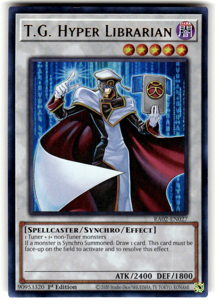 T.G. Hyper Librarian 1° Ed SR 25° Collezione Rarità II RA02-EN027 LP
