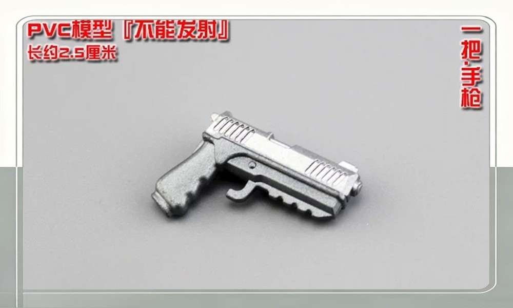 Modellino soldatino 1/12 modello pistola arma adatto corpo maschile 6'' HT