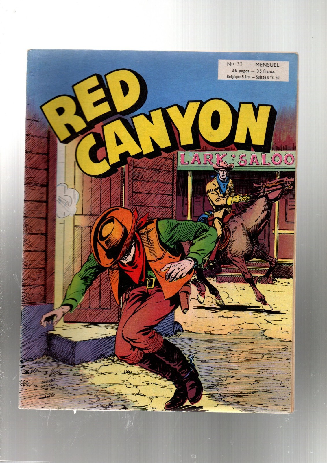 RED CANYON n°33. ARTIMA 1956. Récit complet en TBE