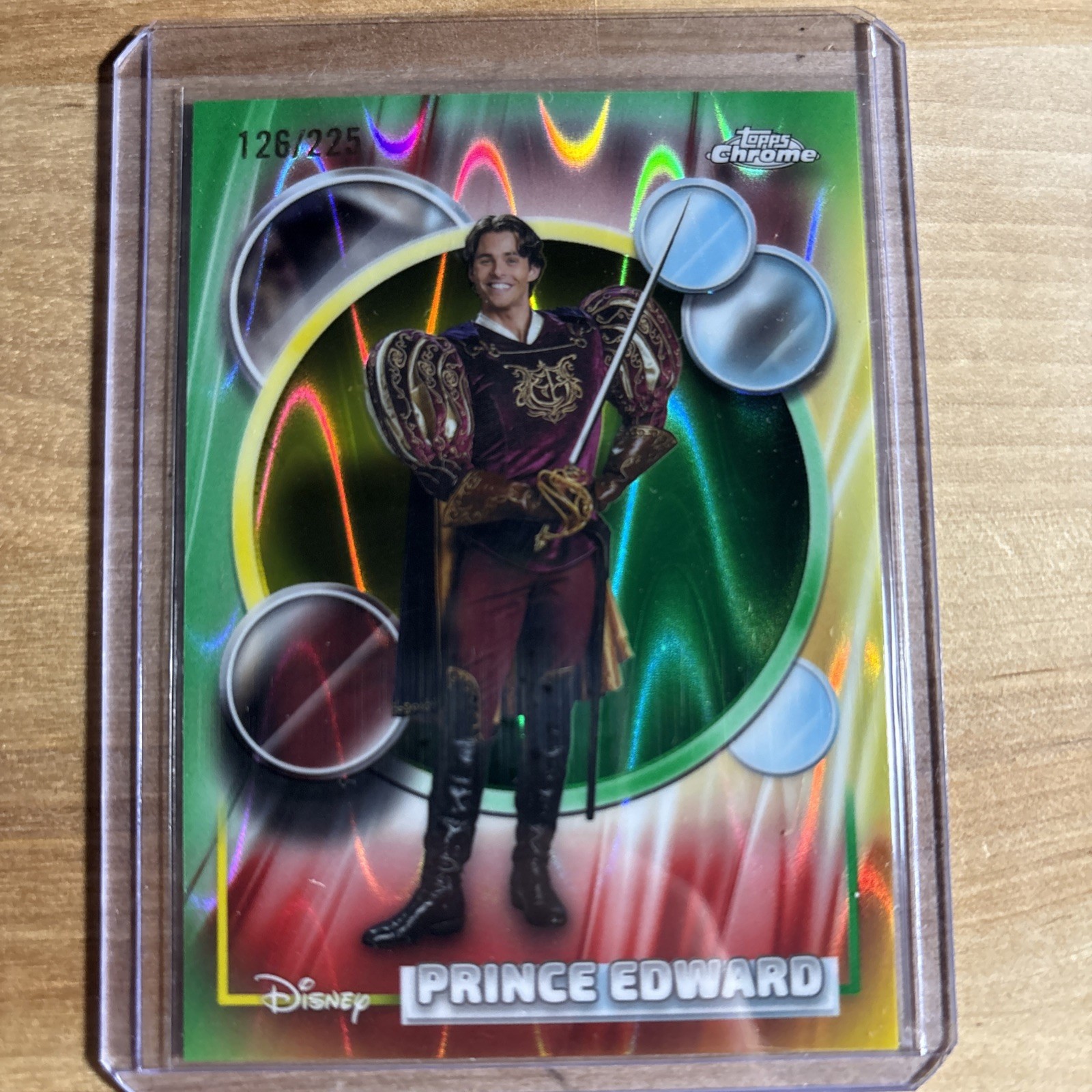 2026 Topps Chrome Disney - Principe Edoardo #159 Verde Raywave /225