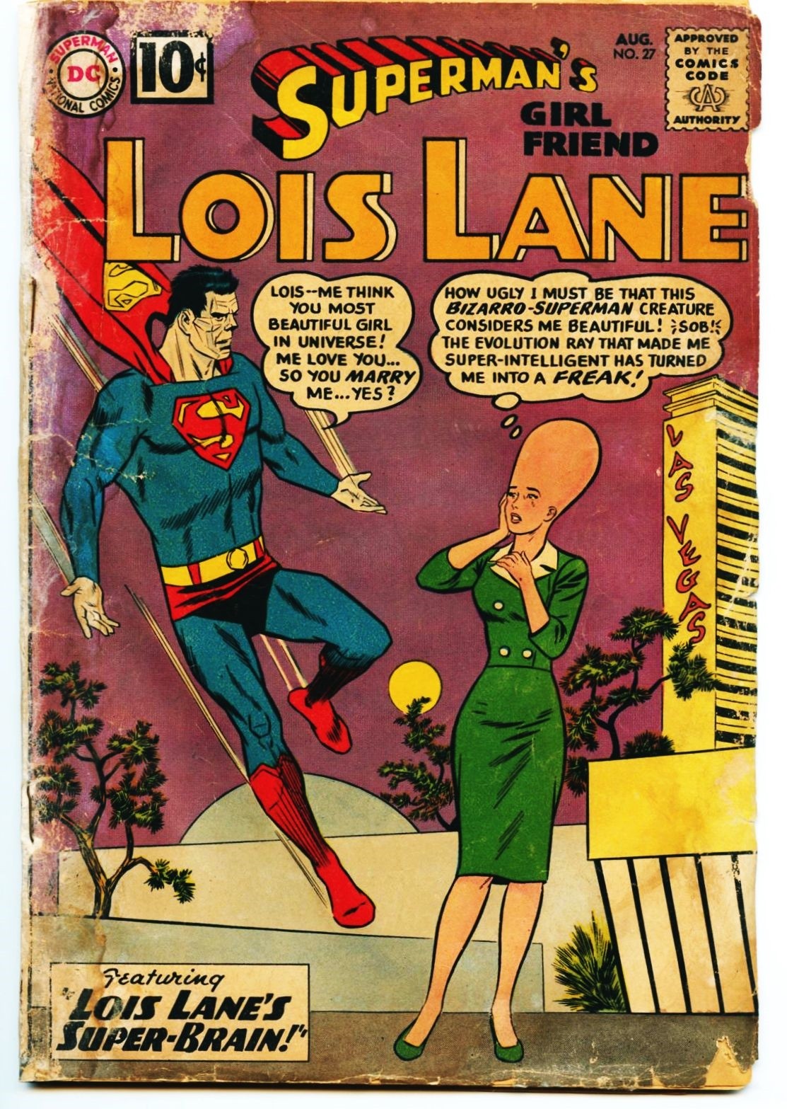 Superman's Girlfriend Lois Lane #27-1961 gdvg 3.0 Bizarro Last Days of Lois Lane