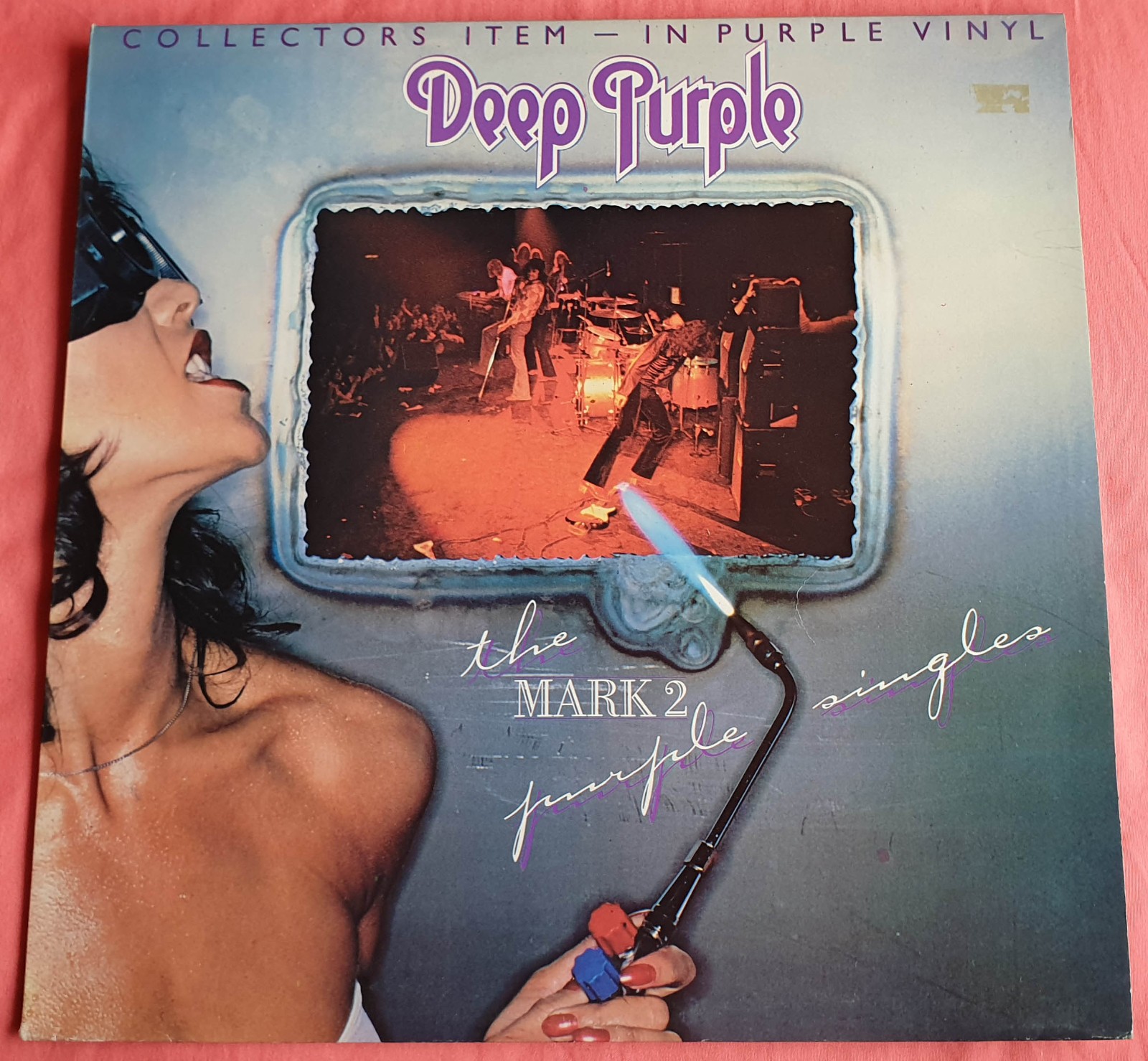 Deep Purple-The Mark 2 Purple Singles LP 1979 Greece Rainbow, Aerosmith MINT
