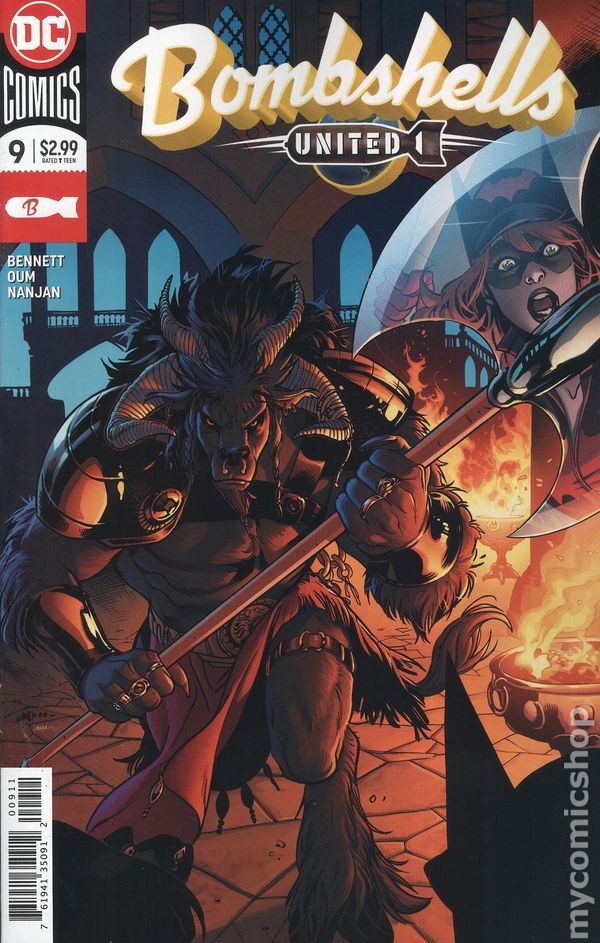 Bombshells United #9 quasi nuovo - 9.2 2018 immagine stock