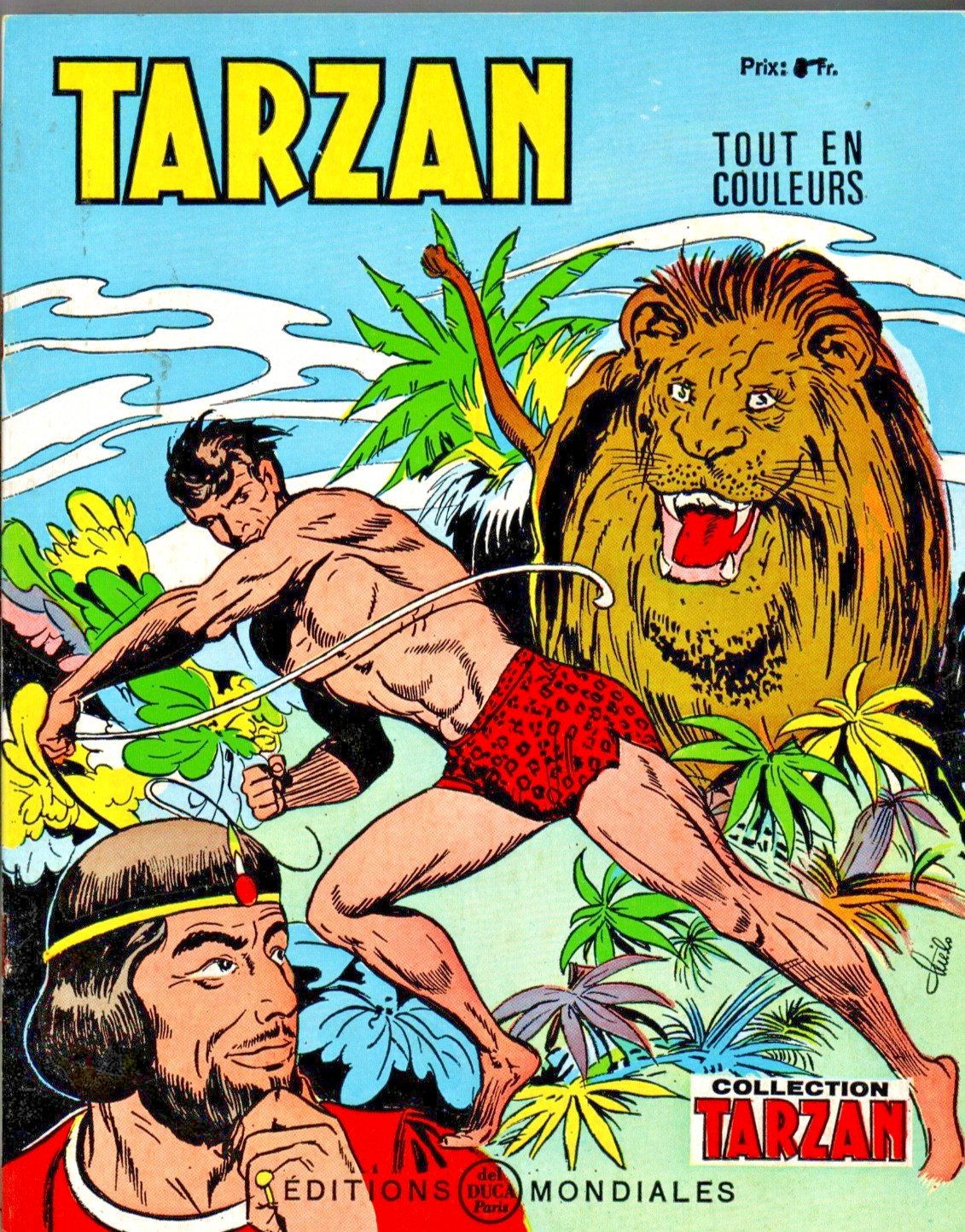 TARZAN Tout en couleurs n°42. Editions Mondiales  1970. Etat neuf
