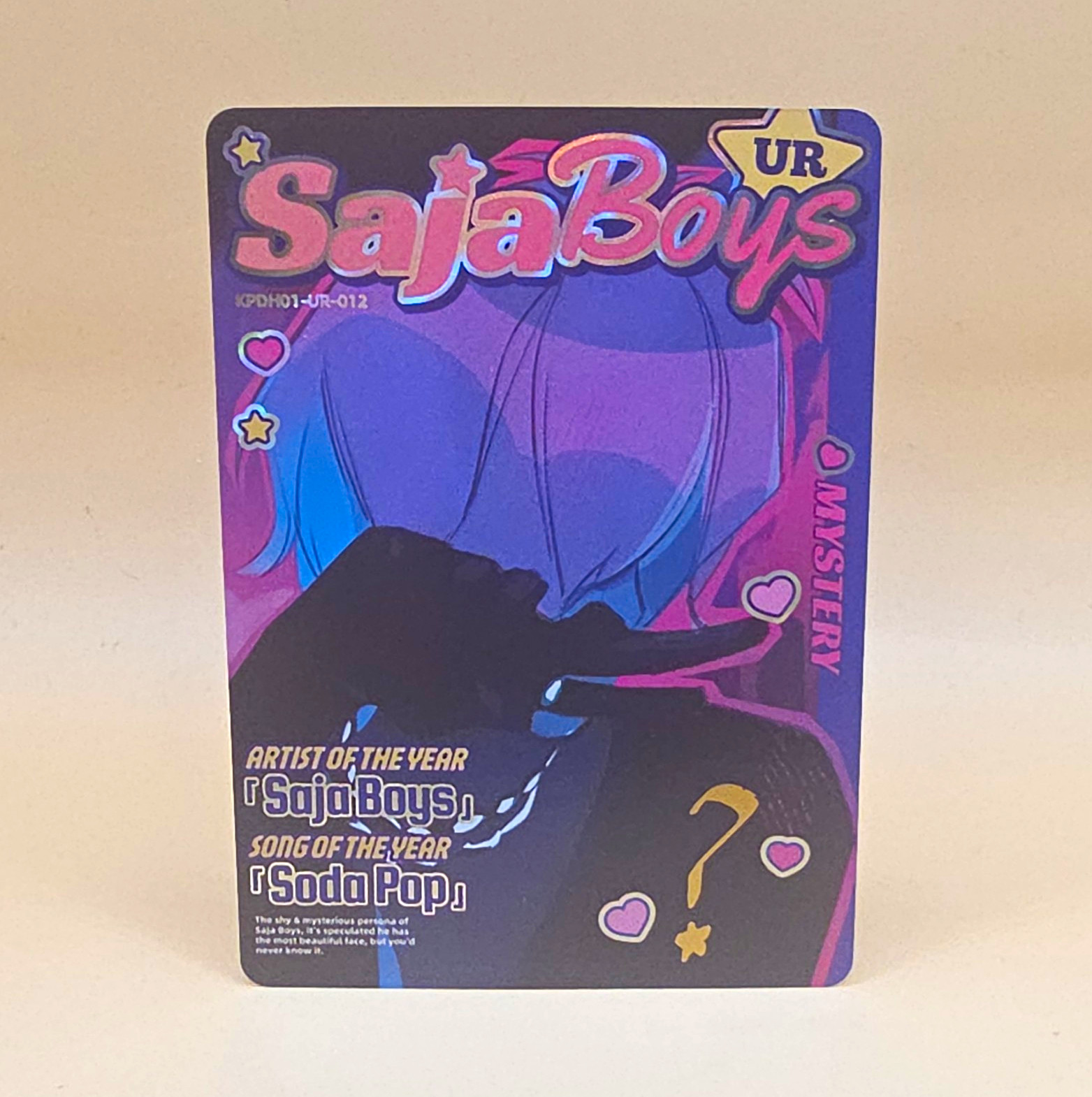 KAYOU KPop Demon Hunters Saja Boys Mystery UR carta non sportiva KPDH01-UR-012