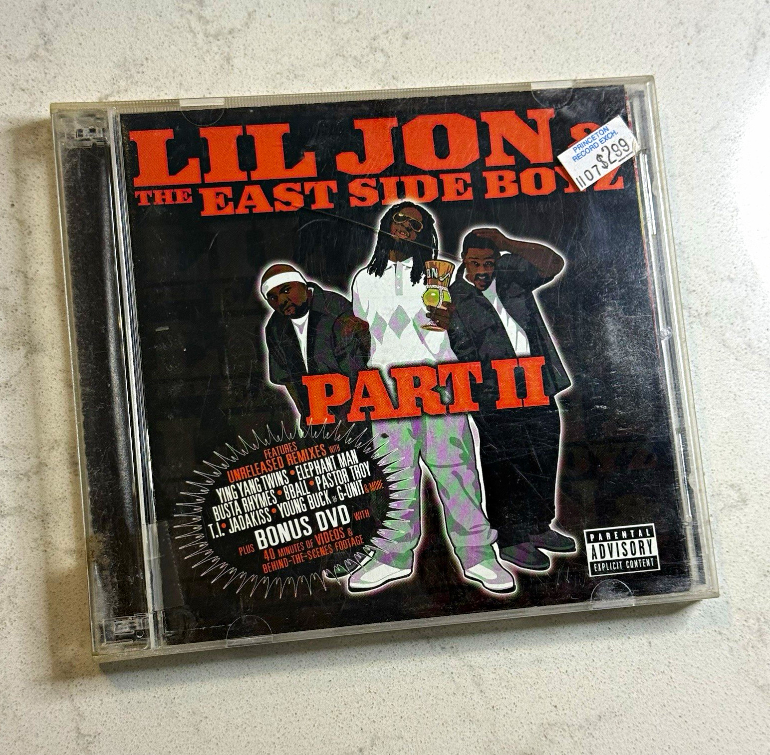 Lil Jon & The East Side Boyz Part II CD+DVD Explicit TVT 2003 BX51
