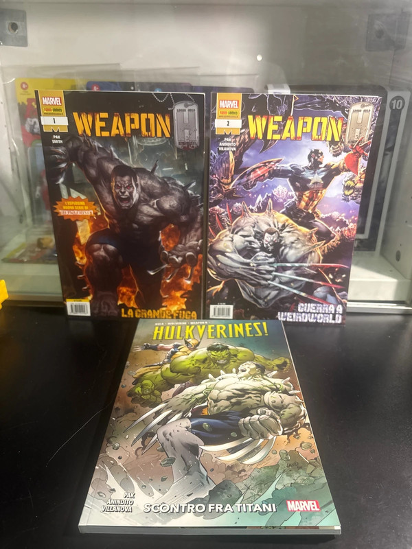 Fumetto - weapon h e hulkverines - saga completa  Marvel panini
