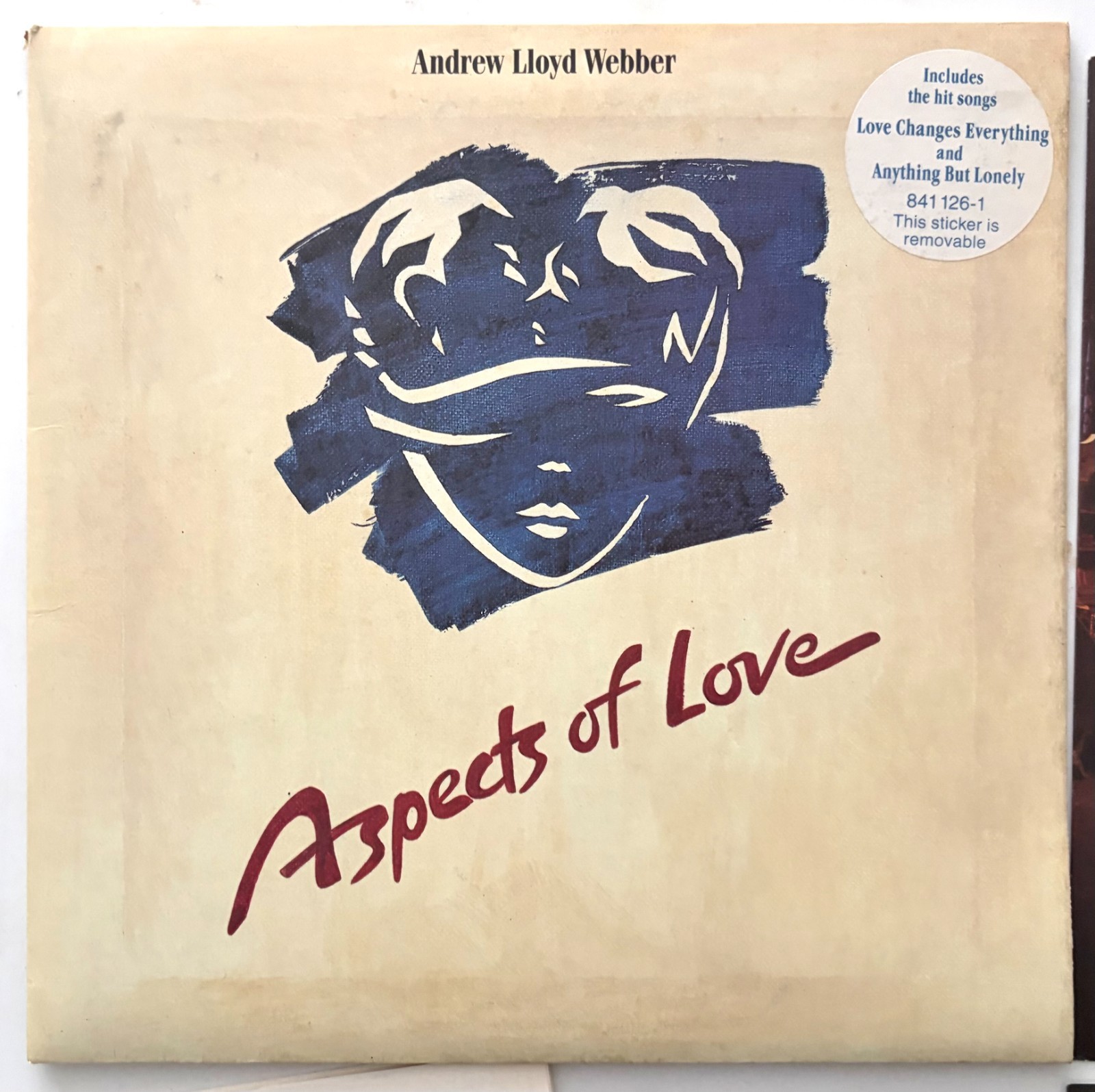 Andrew Lloyd Webber - Aspects Of Love - LP 12" Vinyl Album (1989)