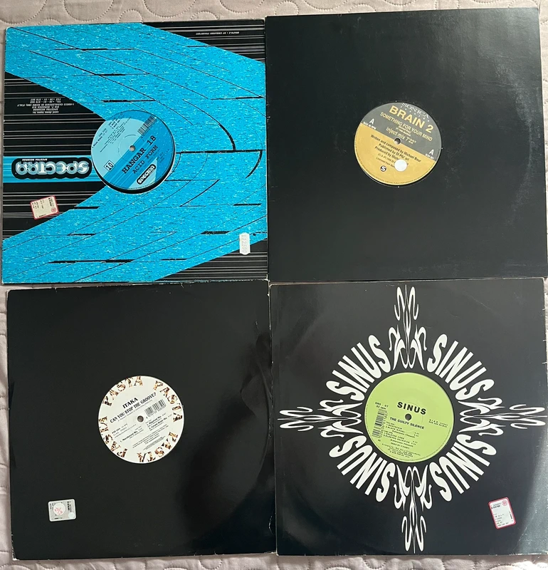 Lotto 4 vinili techno /hard techno  90’s