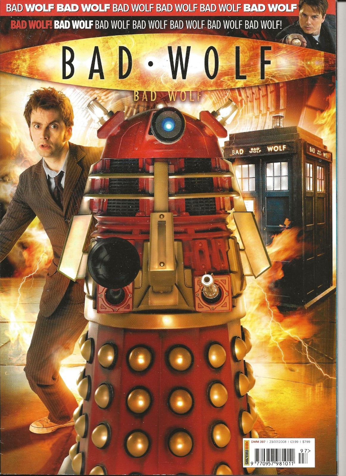 Doctor Who Magazine Issue 397 July 2008 David Tennant & Red Dalek on cover