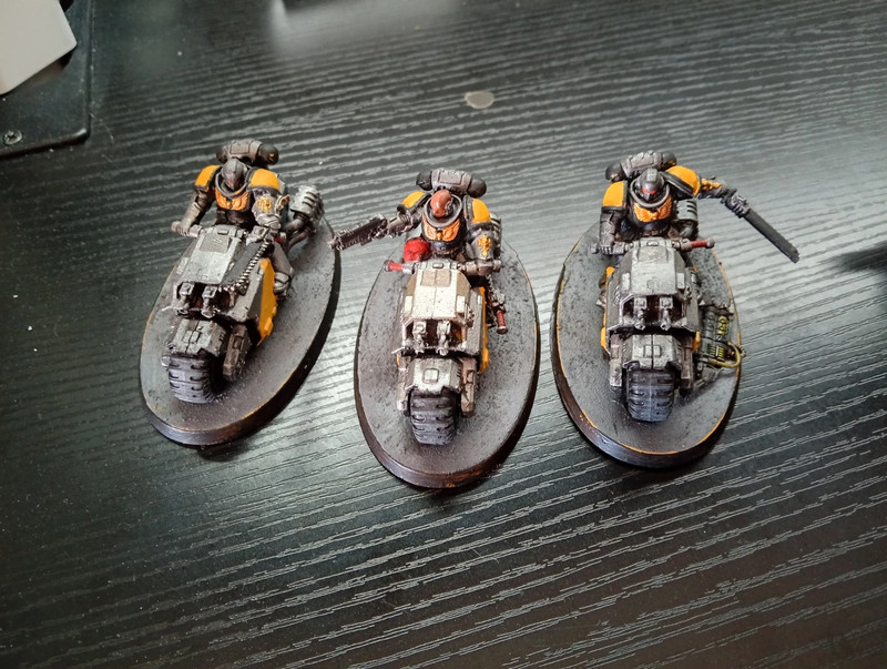 Space marine hellblasters e outrider