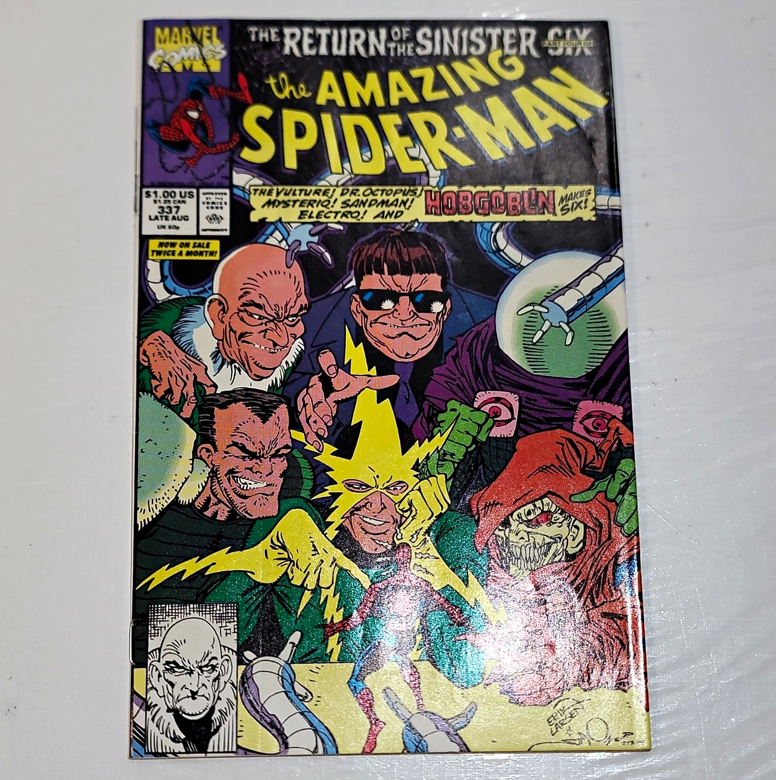 Marvel Comics The Amazing Spider-Man #337 Return of Sinister Six Michelinie