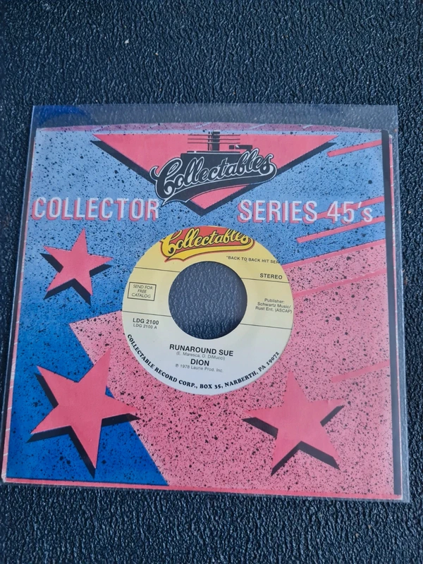 DION " Runaround sue " Collectables Records LDG 2100 tbe