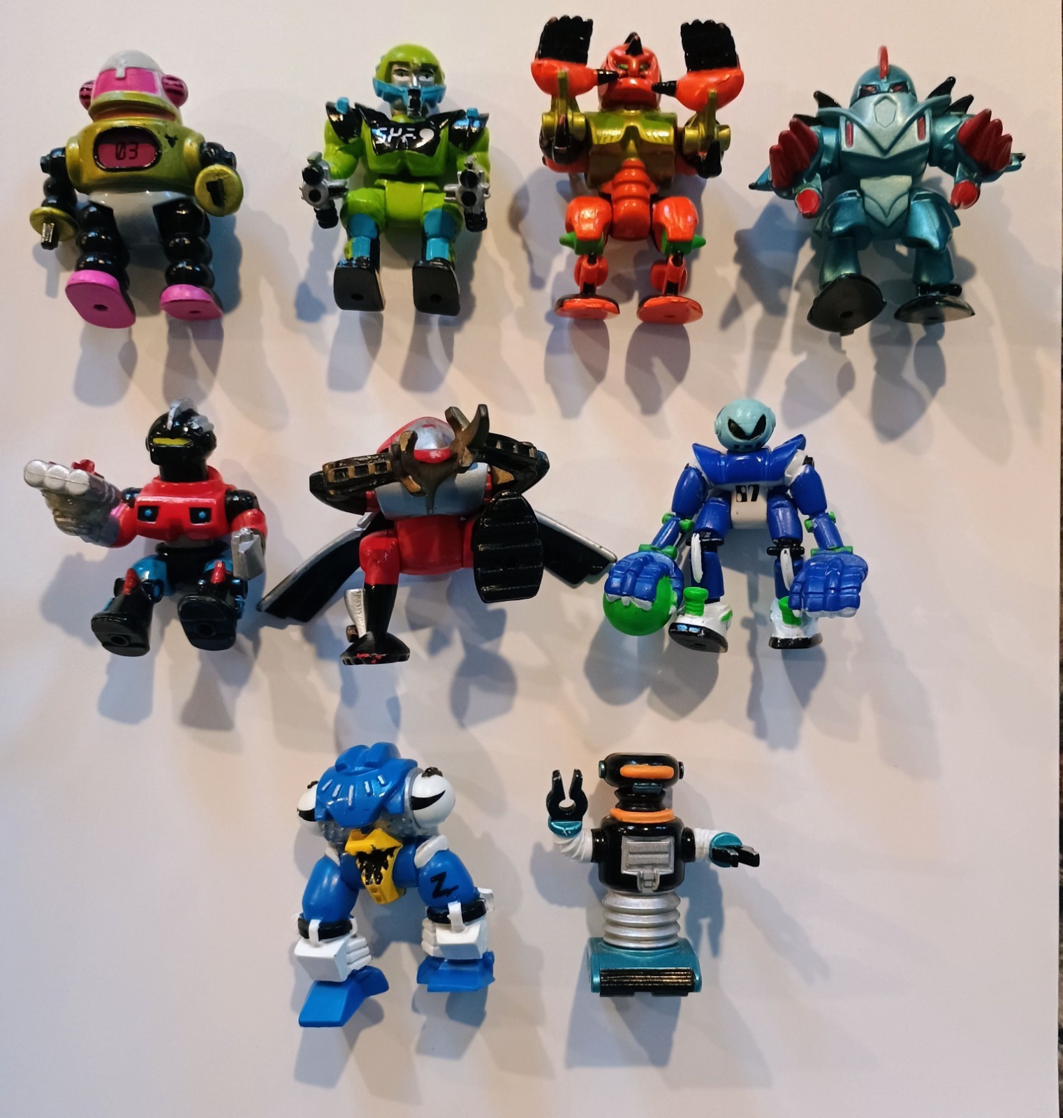 Lotto 9x Micro Machines ZBots Galoob anni 90